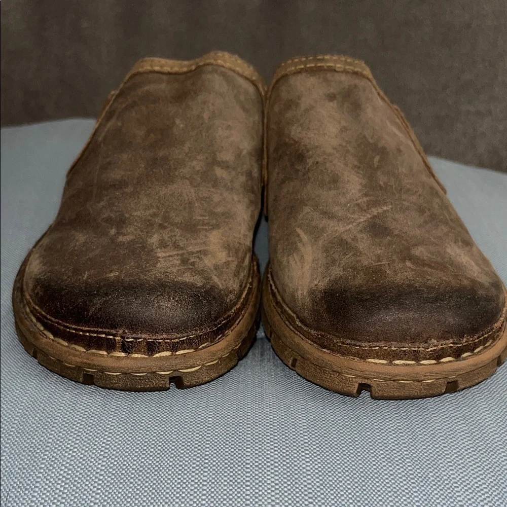 Born Men's Dark Brown Leather Loafers